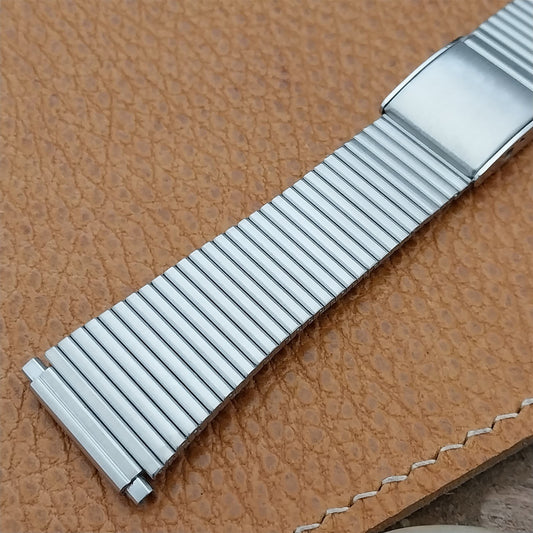 19mm 20mm 22mm Vintage Speidel Stainless Steel Unused Classic 1970s Watch Band