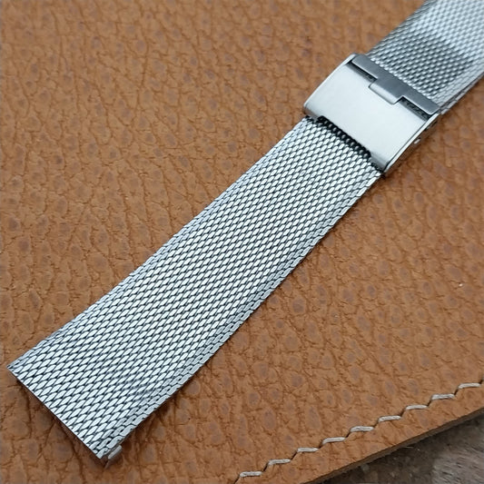 17.2mm Stainless Steel Mesh Speidel Unused Classic nos 1960s Vintage Watch Band