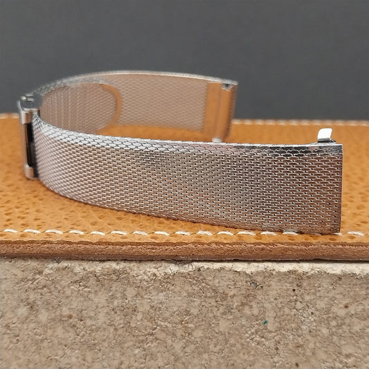 17.2mm Stainless Steel Mesh Speidel Man of Distinction 1960s Vintage Watch Band