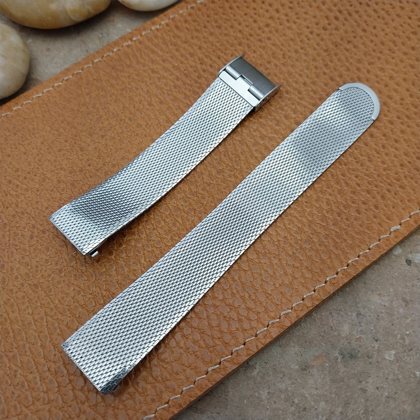 17.2mm Stainless Steel Mesh Speidel Man of Distinction 1960s Vintage Watch Band