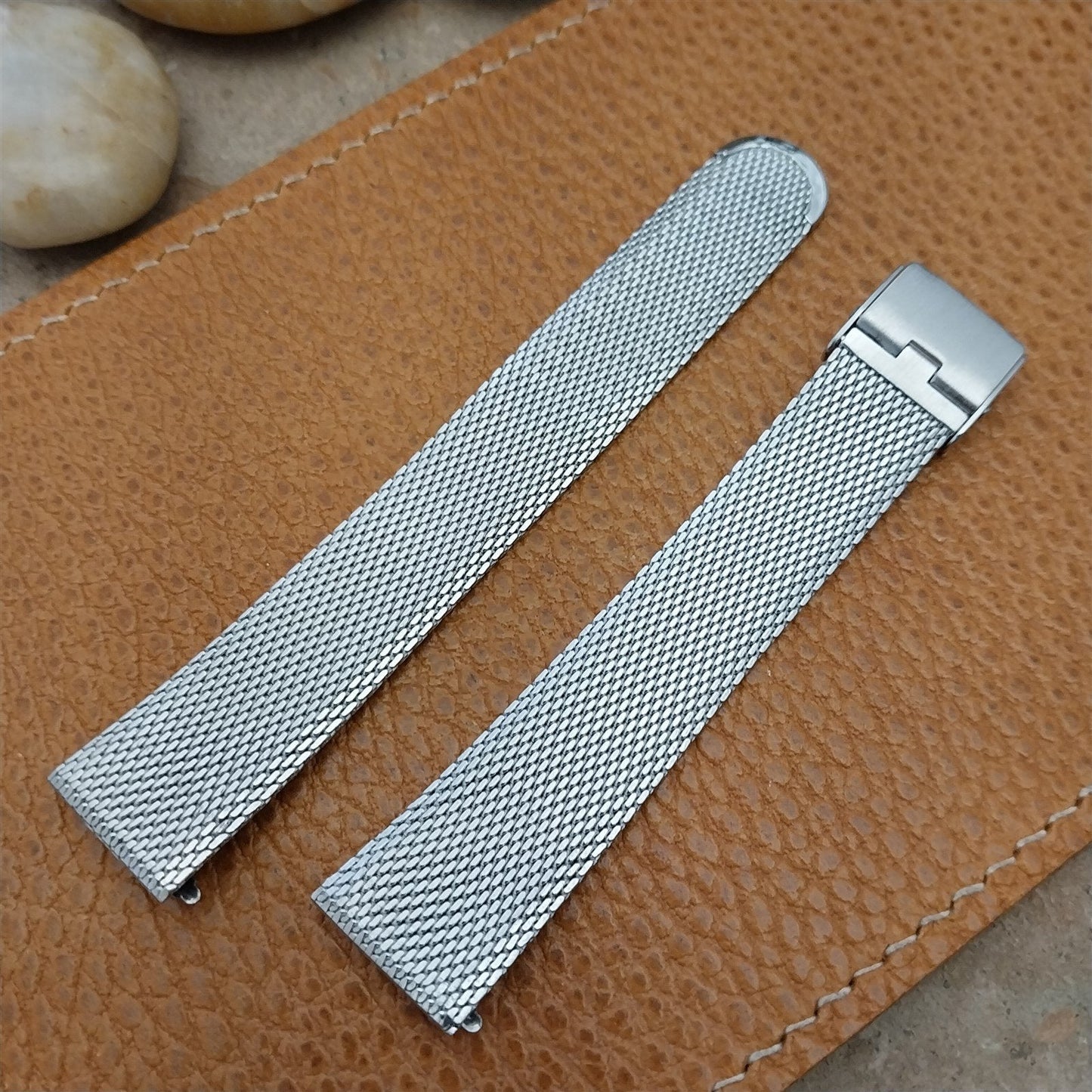 17.2mm Stainless Steel Mesh Classic Kingsway 1960s-1970s Vintage Watch Band