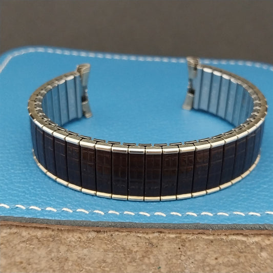 Speidel Romunda Brown & 10k Yellow Gold-Filled 1970 Vintage Watch Band