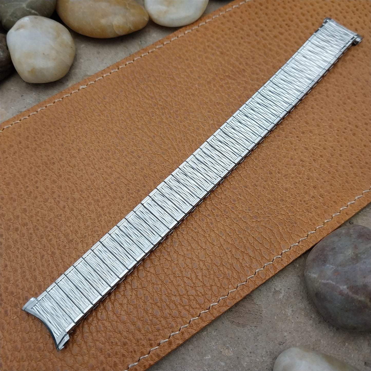 Long Stainless Steel 1970s Speidel Valencia nos Vintage Watch Band
