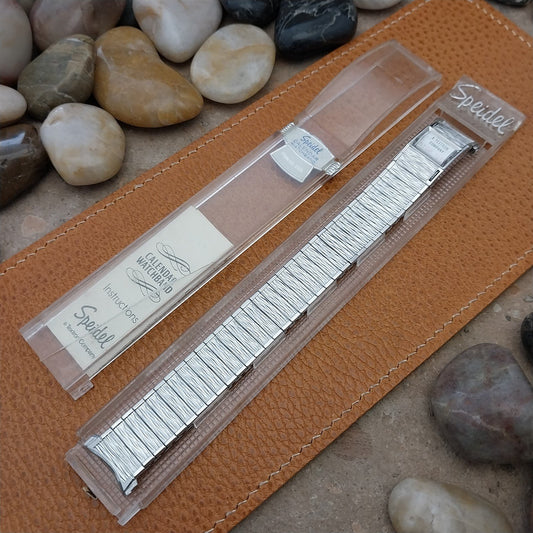 Long Speidel Valencia 72/73 Calendar Stainless Steel nos Vintage Watch Band