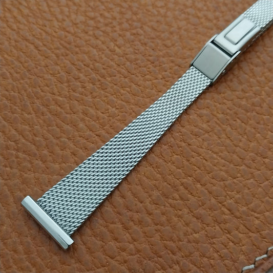 16mm JB Champion Womens Stainless Steel Mesh Unused nos 1960s Vintage Watch Band