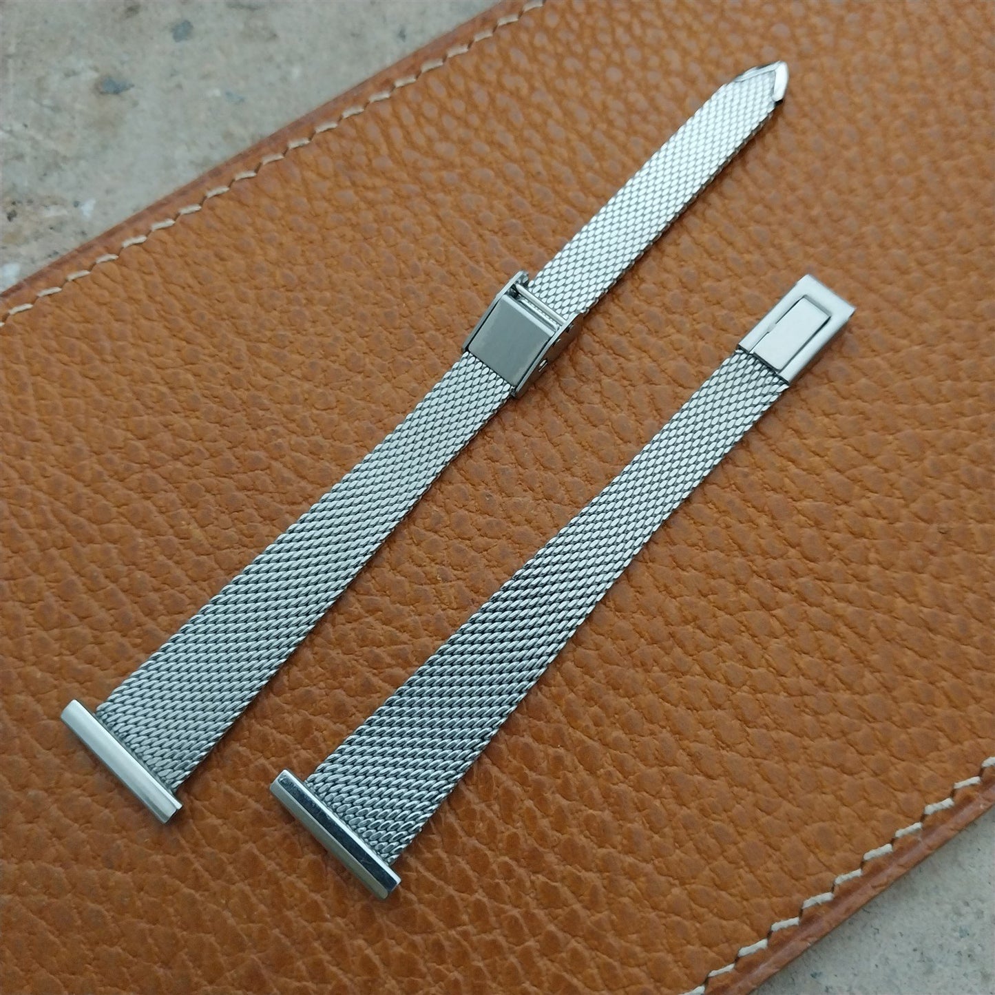 16mm JB Champion Womens Stainless Steel Mesh Unused nos 1960s Vintage Watch Band
