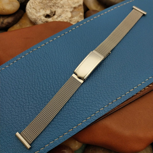 14mm JB Champion Womens Stainless Steel Mesh nos 1960s Vintage Watch Band