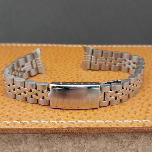 1/2" JB Champion Rice Beads Stainless Steel nos Womens Vintage Watch Band