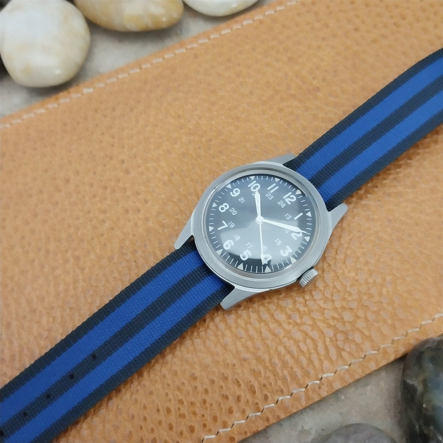 Vintage Reversible Perlon 18mm Horlon Classic Single Pass 60s Unused Watch Band