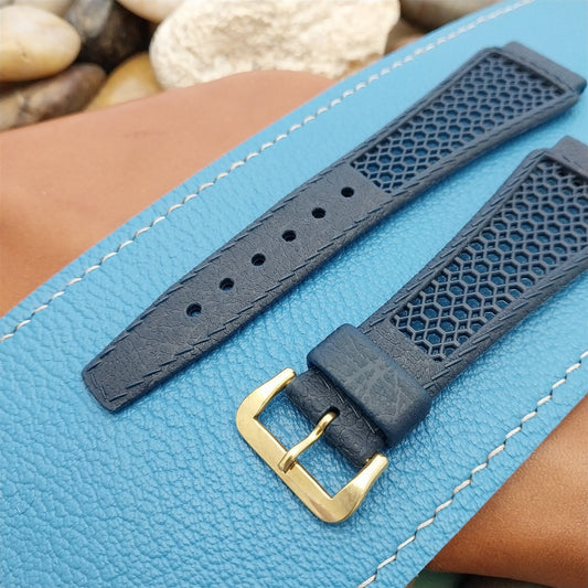 Vintage 20mm Diver Blue Playa Swiss Classic Unused nos 1960s Classic Watch Band