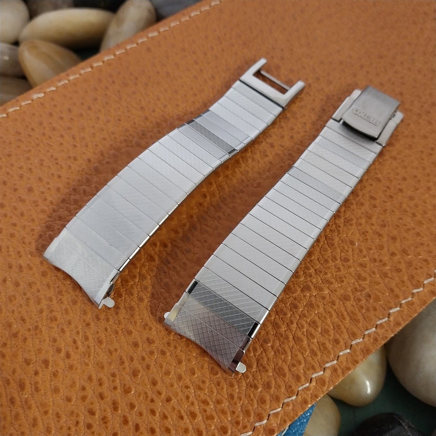 18mm Seiko Stainless Steel Stelux stl nos Vintage Watch Band