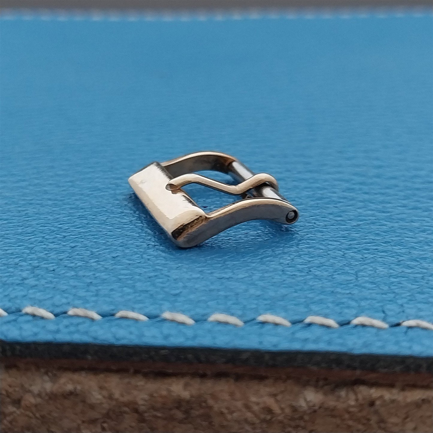 1/2" Yellow Gold-Tone 1940s-1950s Unused Vintage Watch Strap Buckle