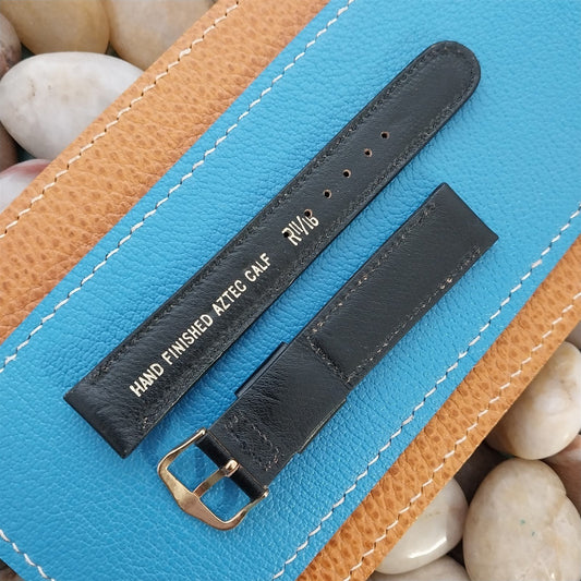Vintage 17mm 1970s JB Champion Aztec Calf Leather Classic Unused Watch Band