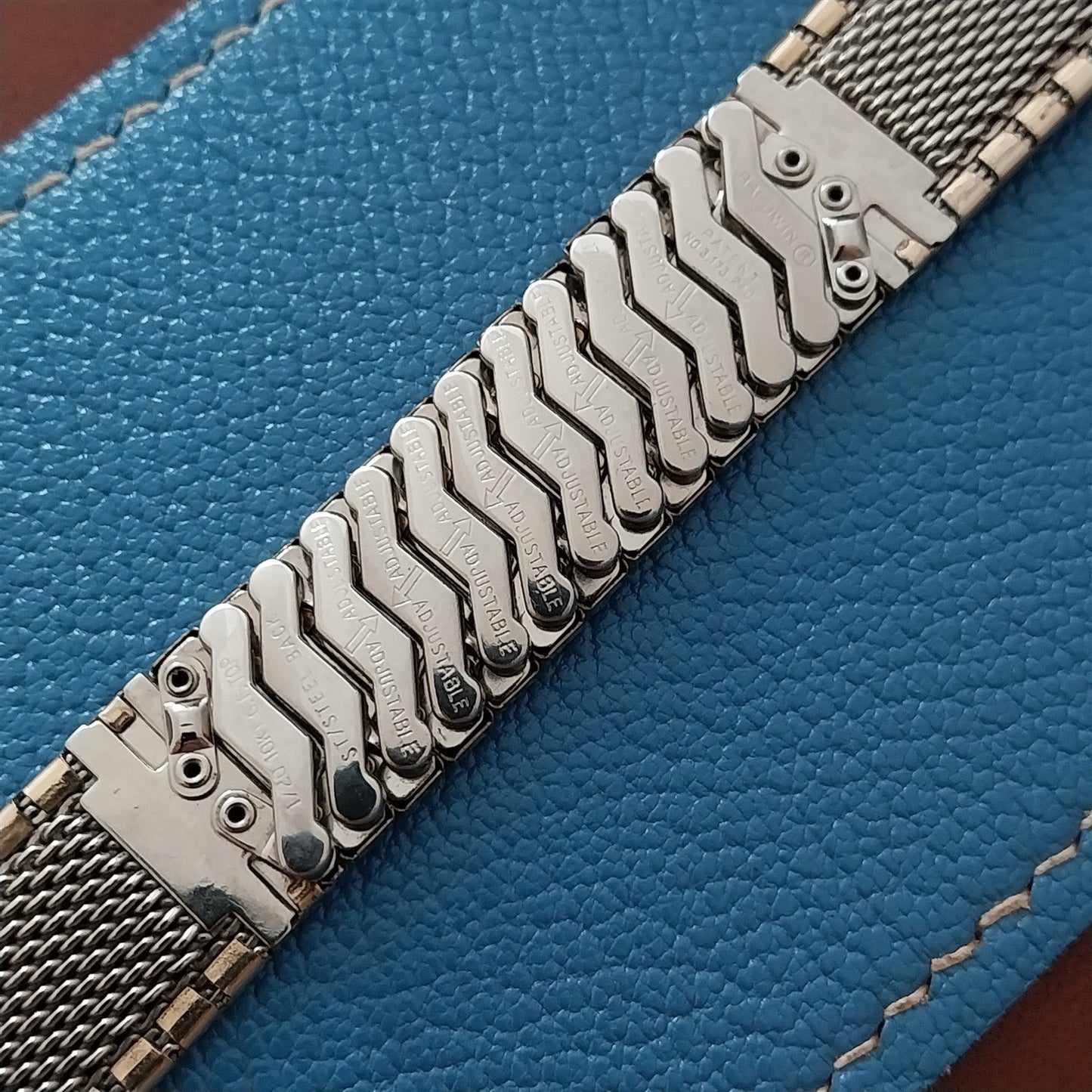 Vintage 17.2mm Curved End Gold-Filled Baldwin Short Unused nos 1960s Watch Band