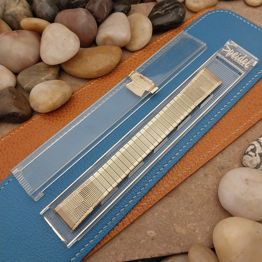 1960s 10k Gold Filled 17.2mm Speidel Watchmate nos Vintage Watch Band