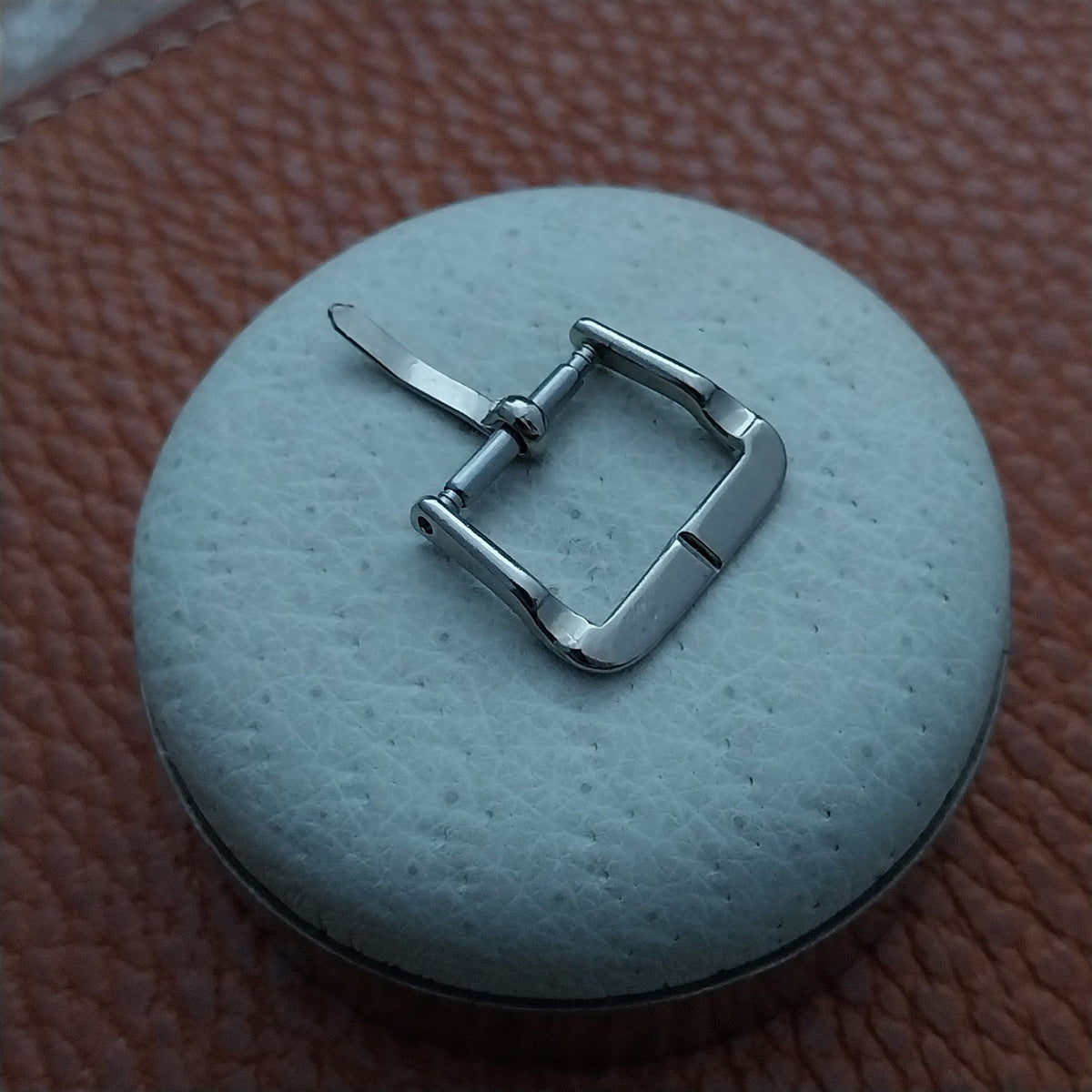 13mm Silver-Tone Classic 1960s Unused nos Vintage Watch Band Buckle