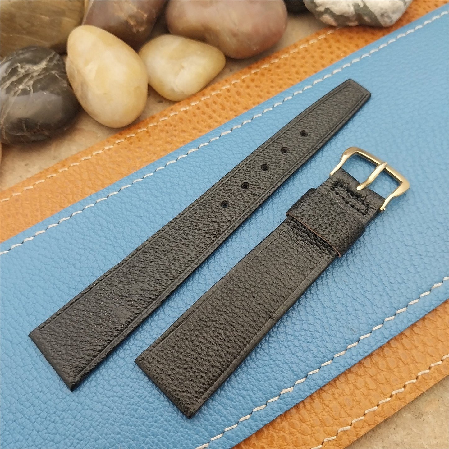 Vintage 18mm English Morocco Single-Keeper Classic Tapered Unused NOS Watch Band