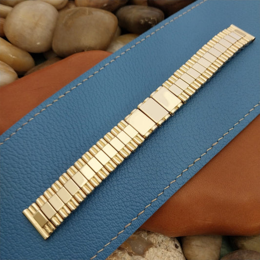 5/8" Bretton 12K Gold-Filled Monogram Classic 1940s Unused Vintage Watch Band