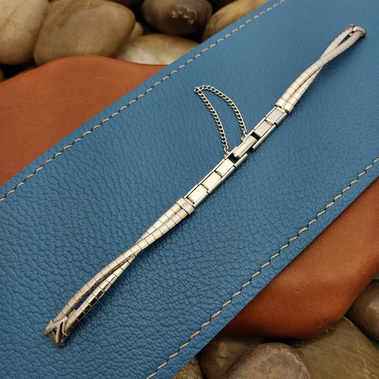 Ladies 10k White Gold-Filled Single-Lug JB Champion 60s Vintage Watch Band