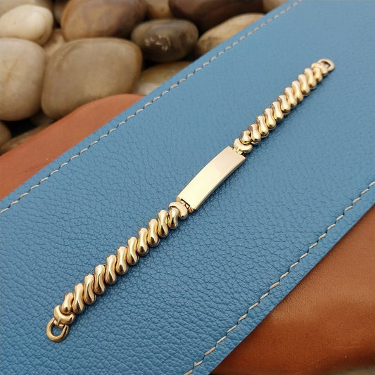 Womens Kestenmade USA Petite Yellow Gold-Filled 1940s Vintage Watch Band