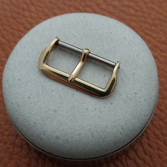 20mm Yellow Gold-Tone 1940s-1950s Vintage Strap Band Buckle