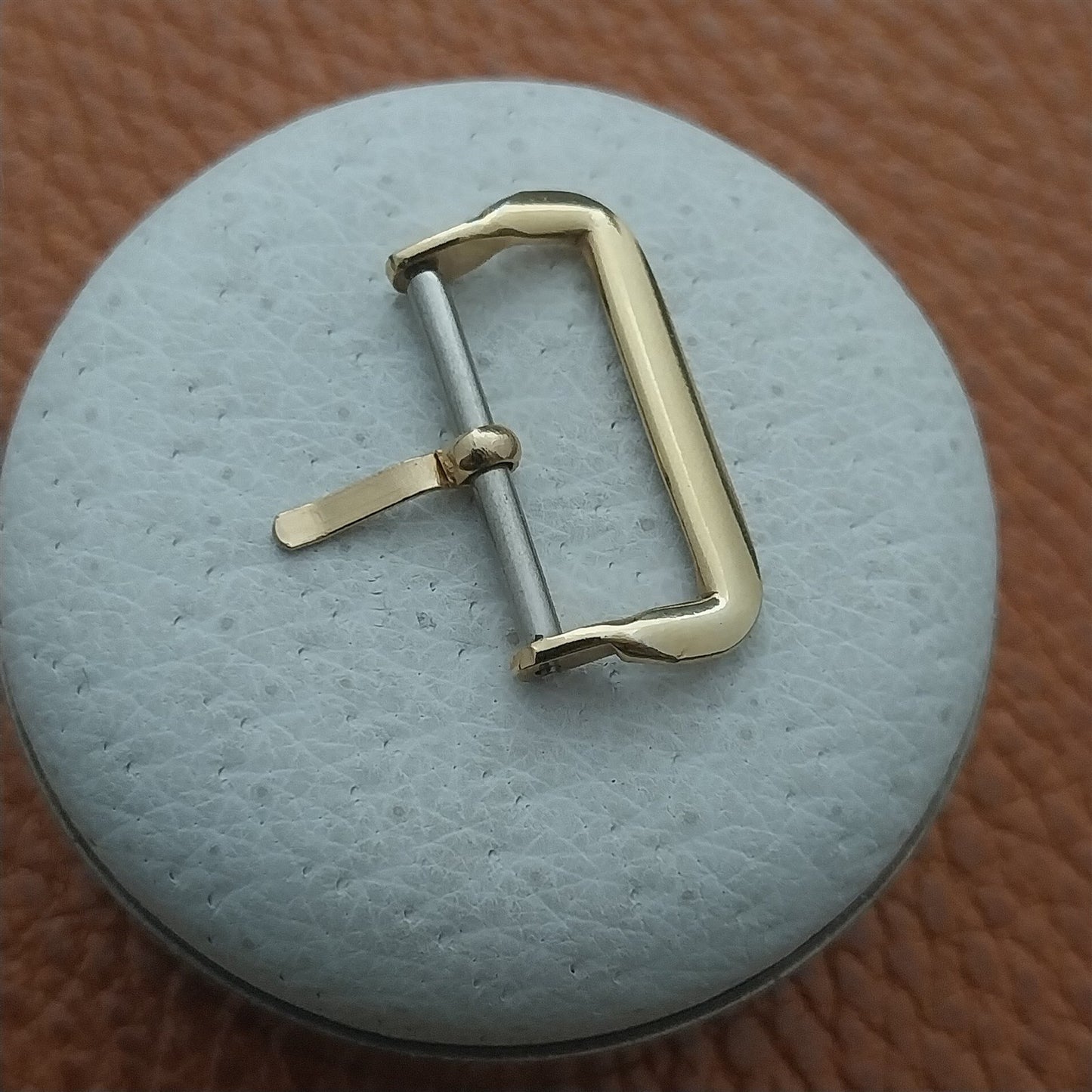 20mm Yellow Gold-Tone 1940s-1950s Vintage Strap Band Buckle