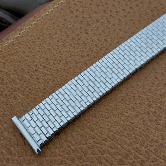 1950s Speidel USA Cortez 10k Long White Gold-Filled nos Vintage Watch Band