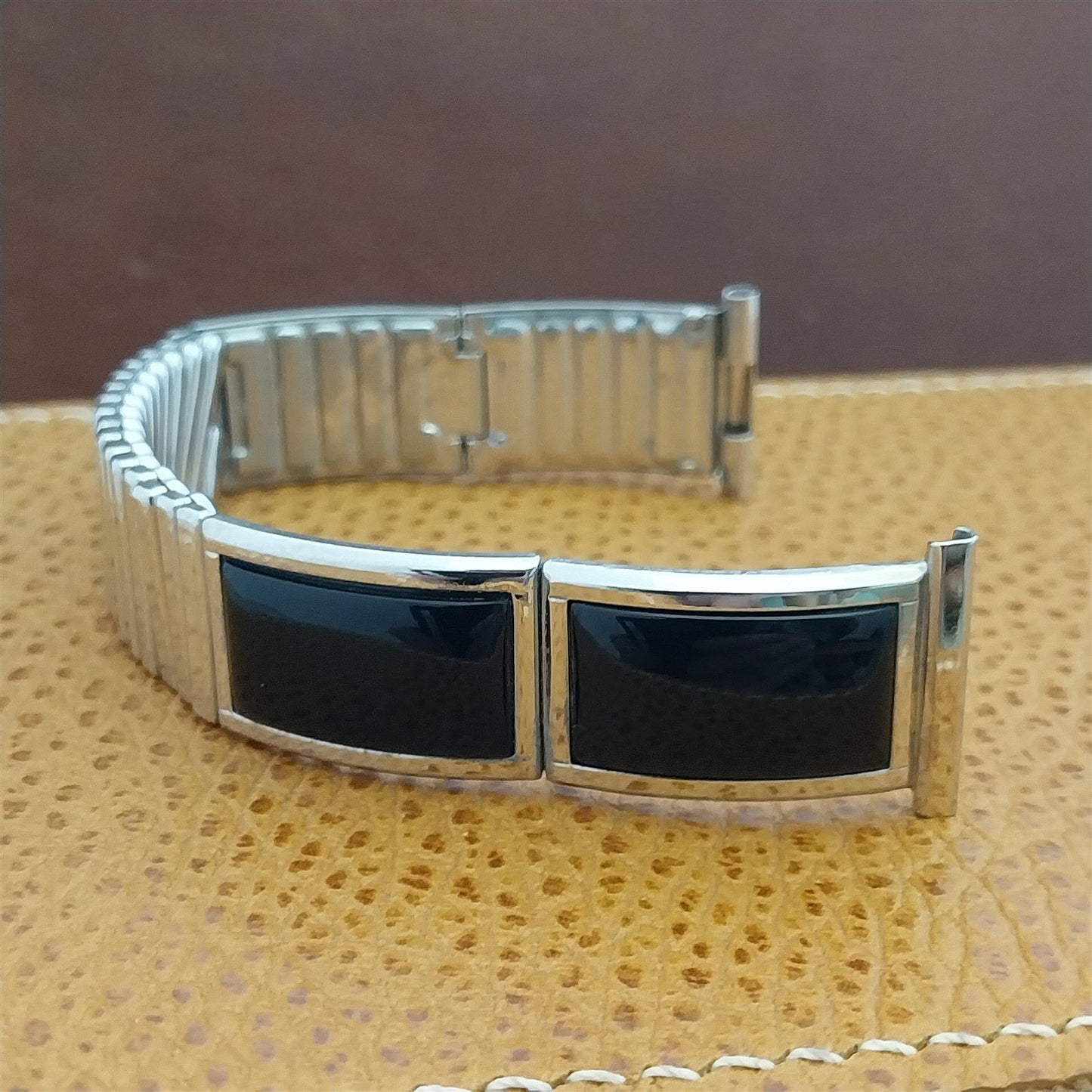 19mm 18mm 1957 Speidel Maraca Classic White Gold-Filled nos Vintage Watch Band