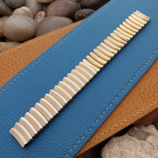 5/8" 12k Gold-Fill JB Champion Golden Coin Long Unused 1950s Vintage Watch Band