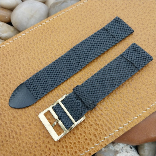 Perlon Mesh 2-piece Gray 18mm 1960s Unused Vintage Watch Band