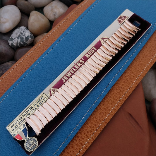 10K Rose Gold-Filled JB Champion Classic Stretch Unused 1950s Vintage Watch Band