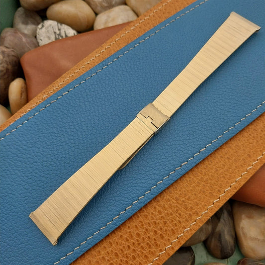 Vintage 19mm 18mm 17mm 10k Gold rgp 1970s Hadley Unused Classic Watch Band