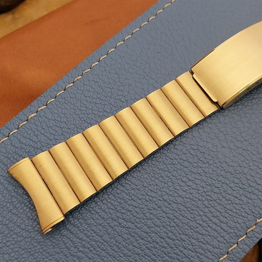 Vintage 22mm 10k Gold Filled Kreisler Stelux Unused 1970s nos Classic Watch Band