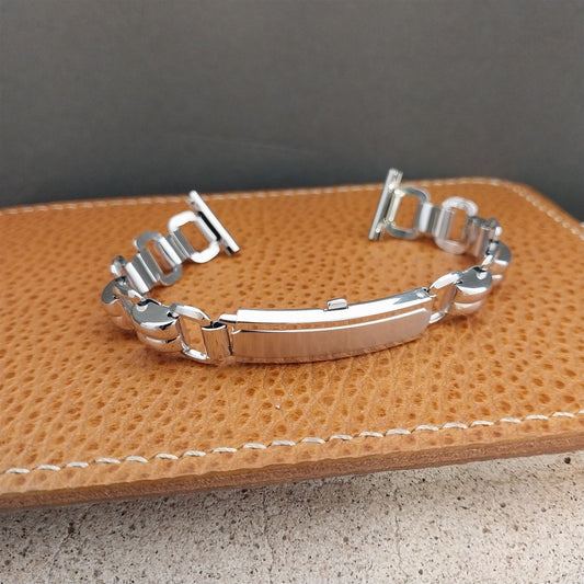 5/8" 1940s 12k White Gold-Filled Kestenmade Majestic nos Vintage Watch Band