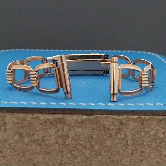 Vintage Art Deco Rose Gold-Filled Hadley Elgin Classic 1940s Watch Band