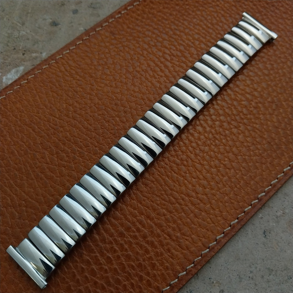 1950s Eton 19mm 18mm 16mm Stainless Steel Stretch Vintage Watch Band