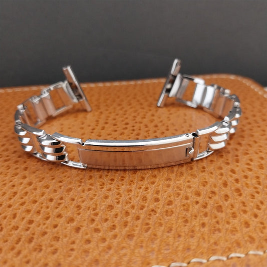 19mm 18mm 17mm 16mm 12k White Gold-Filled JB Champion 1940s Vintage Watch Band