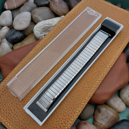 17.2mm Lenox USA Stainless Steel nos 1960s Vintage Watch Band