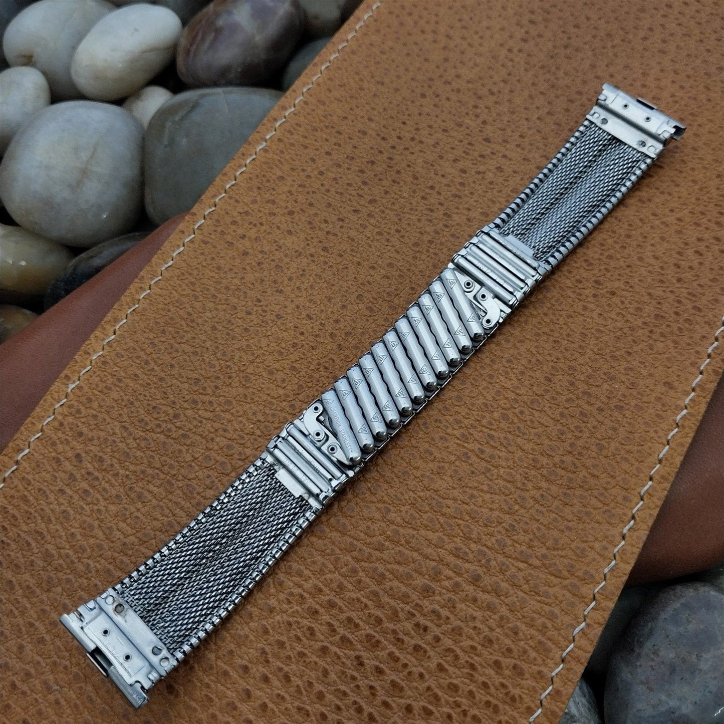 19mm 18mm 17.2mm Stainless Steel JB Champion Unused nos 1960s Vintage Watch Band