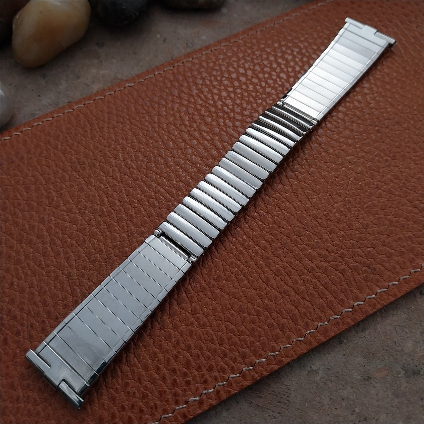 1960s Vintage Watch Band Stainless Steel JB Champion USA 19mm 18mm 17mm Unused