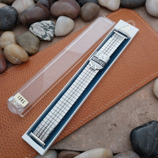 17mm 18mm 19mm JB Champion Long Stainless Steel Stretch Classic 1970s Watch Band