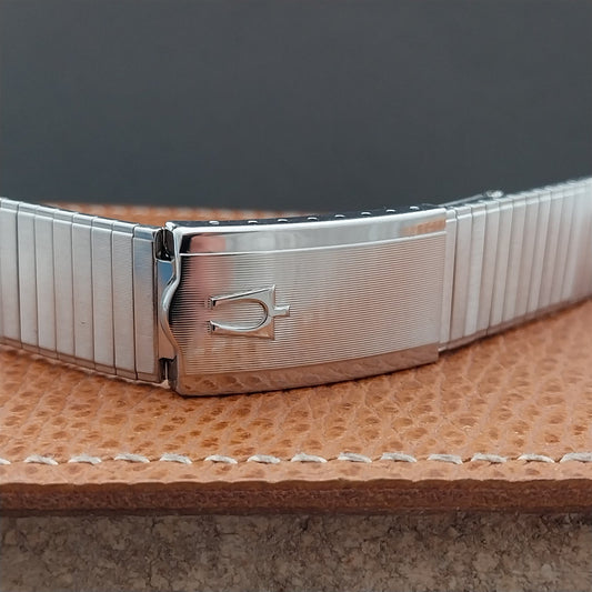 19mm Accutron Stainless Steel & Corfam Admiral Unused 1960s Vintage Watch Band