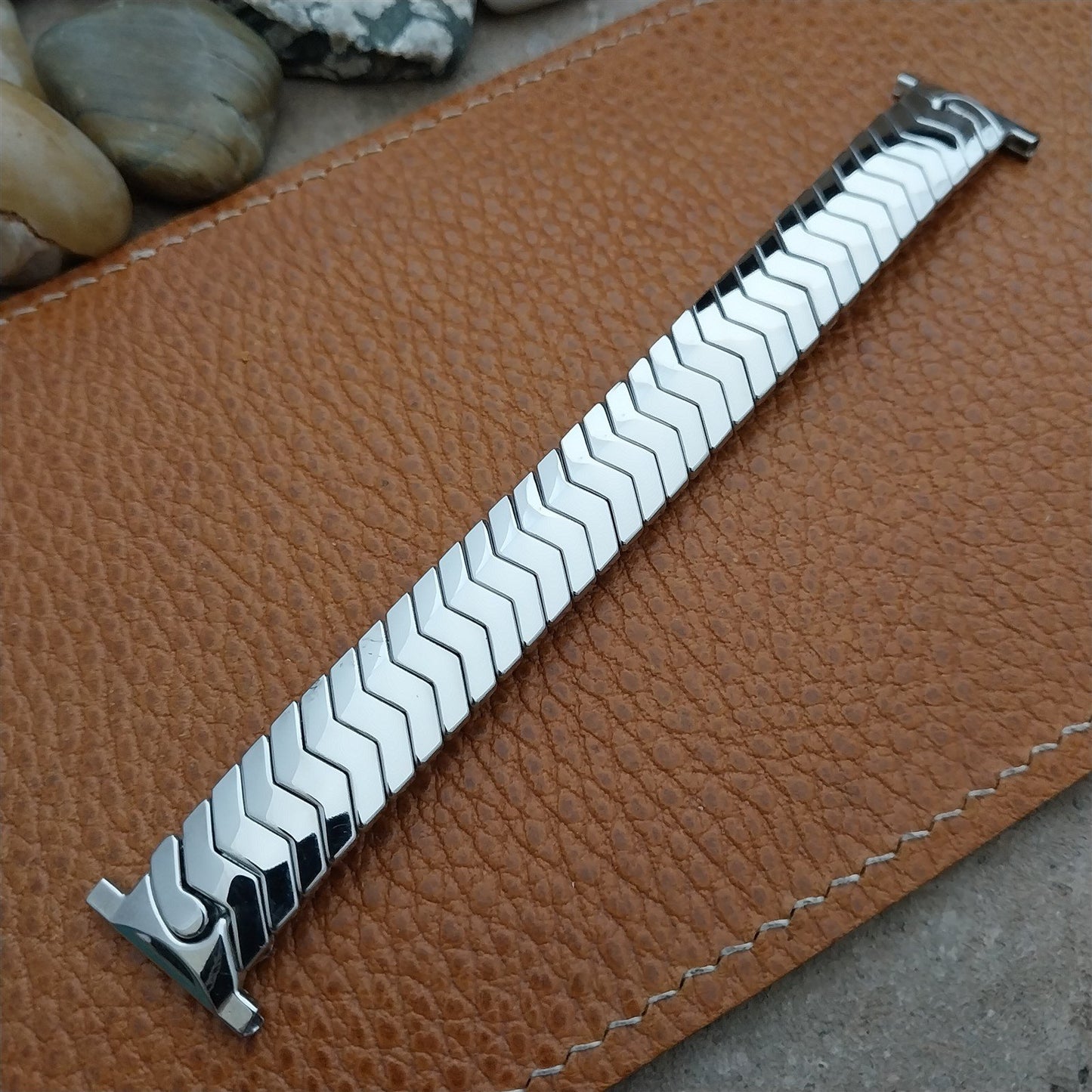 Stainless Steel JB Royal Champion Short Expansion nos 1940s Vintage Watch Band