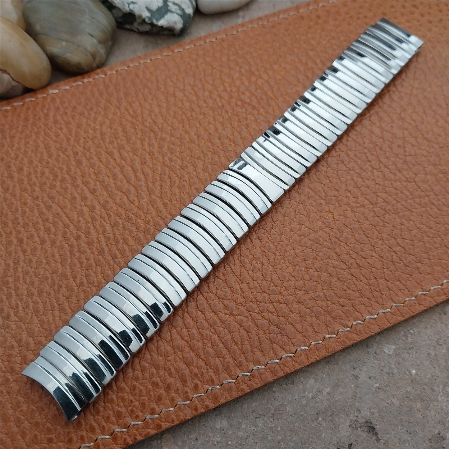 5/8" JB Champion USA Stainless Steel Expansion 1950s old-stock Watch Band