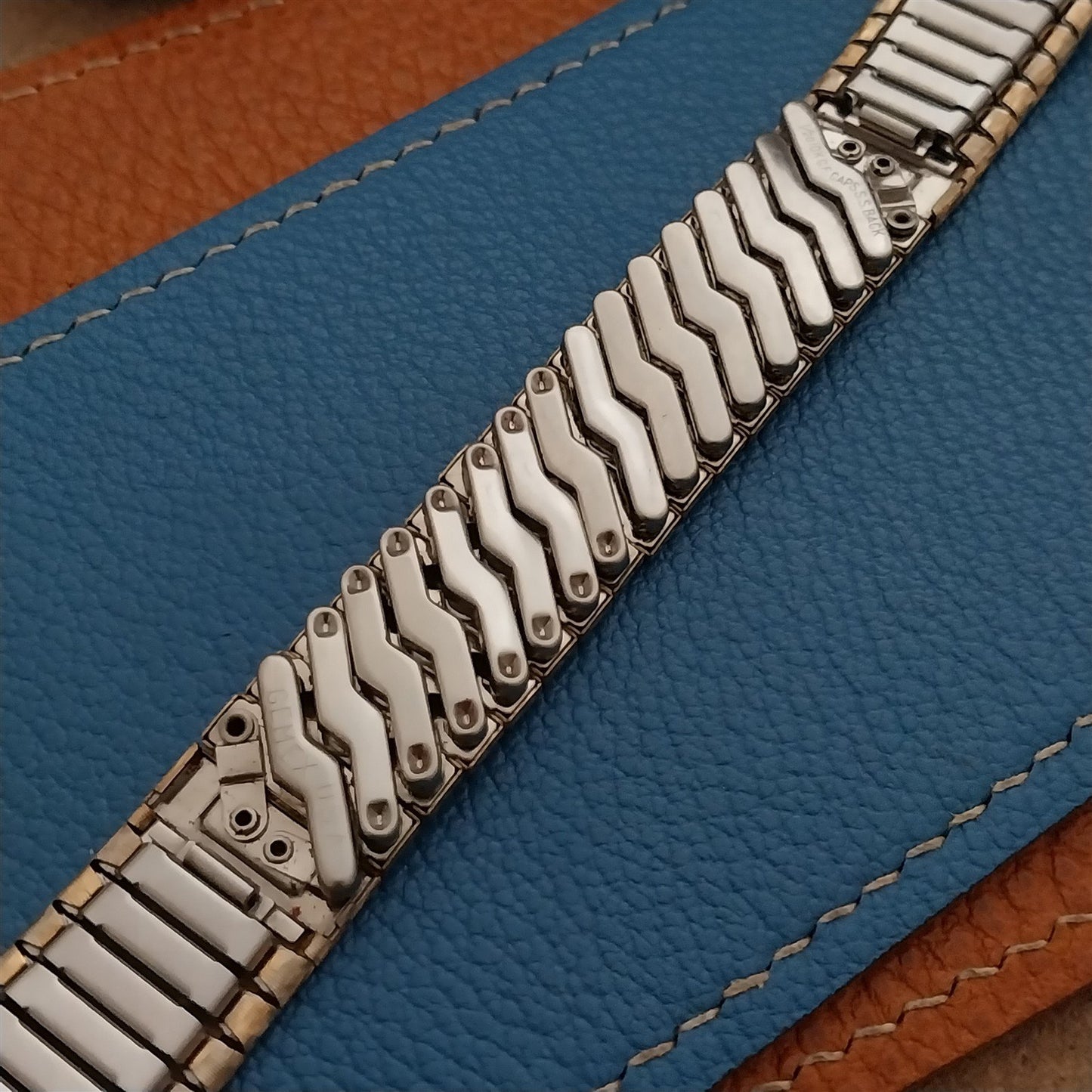 Vintage Gemex Tri-Tone Yellow White Rose 10k Gold-Fill Classic 1960s Watch Band