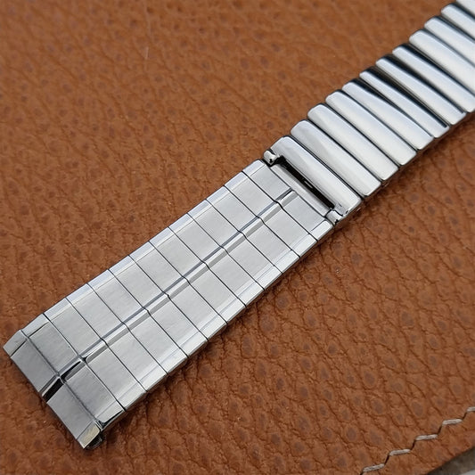 Vintage 17.2mm Stainless Steel JB Champion NOS 1960s Unused Classic Watch Band