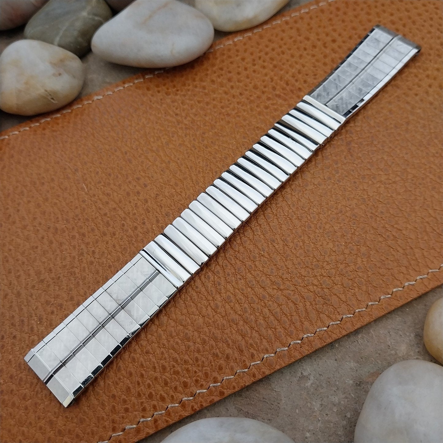 Vintage 17.2mm Stainless Steel JB Champion NOS 1960s Unused Classic Watch Band