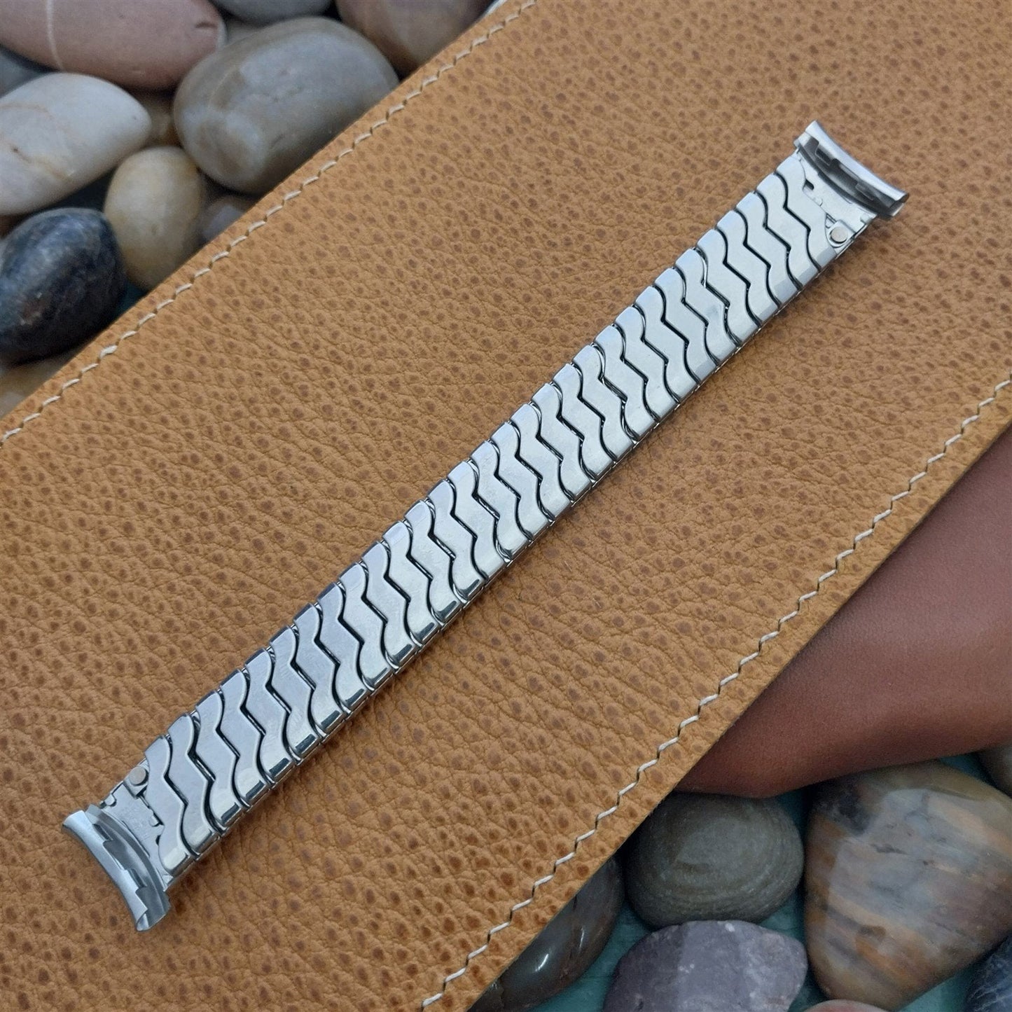 Vintage 19mm 18mm 16mm 1950s Stainless Steel lassic Stretch Forstner Watch Band