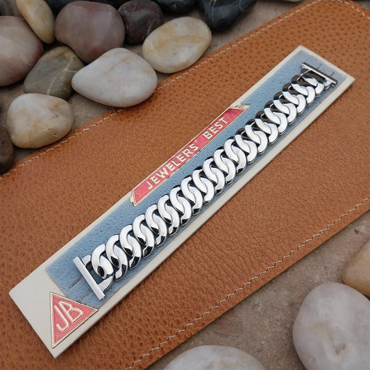 19mm JB Champion White Gold-Filled Golden Circle 1950s Vintage Watch Band