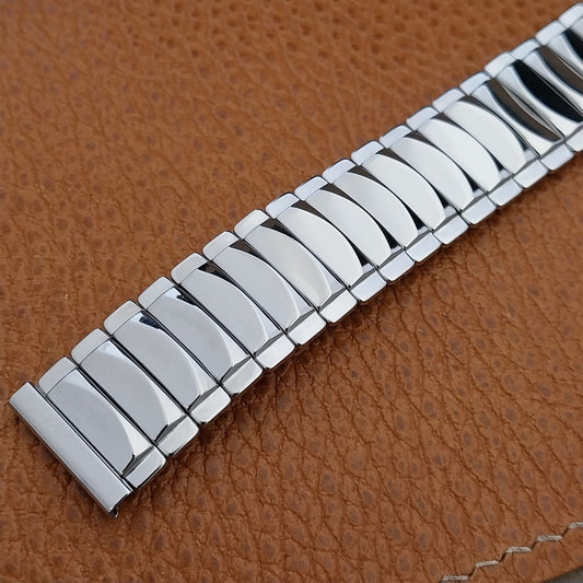 17.2mm Vintage JB Champion Stainless Wide Expansion Unused 1950s Watch Band